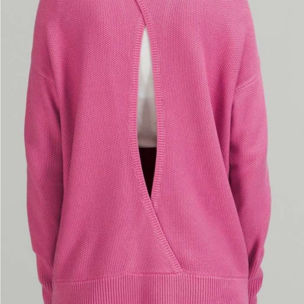 Lululemon Cashlu Crossover Back Sweater | Pink Blossom | Size s/m